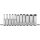 BGS technic Steckschlüssel-Einsatz-Satz Sechskant, tief | Antrieb Innenvierkant 6,3 mm (1/4") | SW 4 -13 mm | 11-tlg.