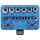 BGS technic Steckschlüssel-Einsatz-Satz Zwölfkant | Antrieb Innenvierkant 12,5 mm (1/2") | SW 8 - 24 mm | 16-tlg.