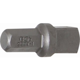 BGS technic Bit-Knarren-Adapter | Außensechskant 8 mm (5/16") - Außenvierkant 10 mm (3/8") | 30 mm