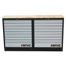 SONIC MSS 34`` 18 Schubladen mit Holz-Arbeitsplatte