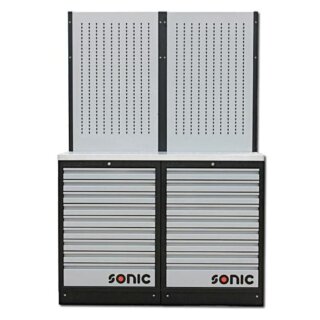 SONIC MSS 26`` 18 Schubladen, Lochwand (Edelstahl)