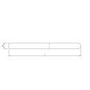 SONIC Universalkeil mit Filz, 250x20mm