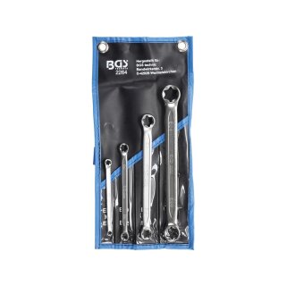 BGS technic Doppel-Ringschlüssel-Satz mit E-Profil-Ringköpfen | SW E6 x E8 - E20 x E24 | 4-tlg.