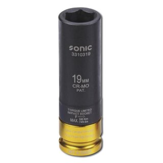 SONIC 1/2`` Drehmomentbegrenzte Schlagnuss 19mm