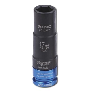 SONIC 1/2`` Drehmomentbegrenzte Schlagnuss 17mm
