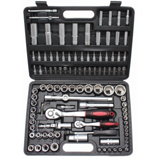 Kraftmann Steckschlüssel-Satz | Antrieb 6,3 mm (1/4") / 12,5 mm (1/2") | 108-tlg.