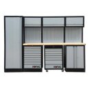 SONIC MSS26``/34`` mit 11 Schubladen mit Holz-Arbeitsplatte