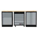 SONIC MSS26``/34`` mit 11 Schubladen mit Holz-Arbeitsplatte