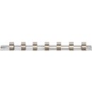 BGS technic Aufsteckschiene mit 7 Clips | 10 mm (3/8")