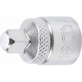 BGS technic Steckschlüssel-Adapter | Innenvierkant 10 mm (3/8") - Außenvierkant 6,3 mm (1/4")