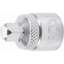 BGS technic Steckschlüssel-Adapter | Innenvierkant 10 mm (3/8") - Außenvierkant 6,3 mm (1/4")