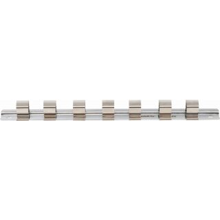 BGS technic Aufsteckschiene mit 7 Clips | 12,5 mm (1/2")