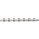BGS technic Aufsteckschiene mit 7 Clips | 12,5 mm...