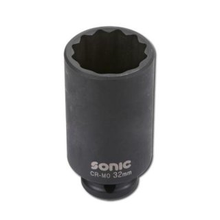 SONIC 1/2`` Schlagschraub-Nuss, 12-kant, lang, 34mm
