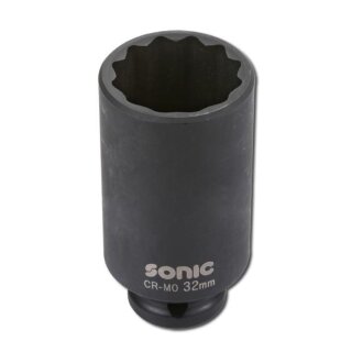 SONIC 1/2`` Schlagschraub-Nuss, 12-kant, 78mmL, 34mm