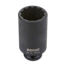 SONIC 1/2`` Schlagschraub-Nuss, 12-kant, 78mmL, 34mm