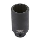 SONIC 1/2`` Schlagschraub-Nuss, 12-kant, 78mmL, 27mm