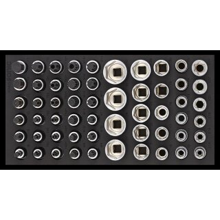 Sonic 1/3 SFS 1/2" NUSS-SATZ, 56-TLG. SCHAUMEINLAGE