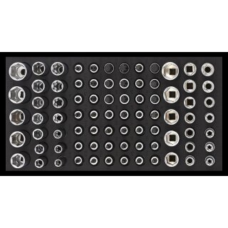 Sonic 1/3 SFS 3/8" BITSATZ, 80-TLG. SCHAUMEINLAGE