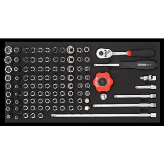 Sonic 1/3 SFS 1/4" BITEINSATZ-SATZ, 102-TLG. SCHAUMEINLAGE