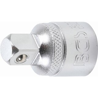 BGS technic Steckschlüssel-Adapter | Innenvierkant 12,5 mm (1/2") - Außenvierkant 10 mm (3/8")