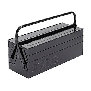 SONIC Werkzeugkiste, 5-tlg., schwarz