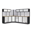 Sonic MSS26``/34`` MIT 22 SCHUBLADEN MIT HOLZ-ARBEITSPLATTE