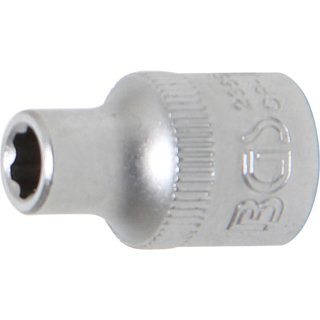 BGS technic Steckschlüssel-Einsatz Super Lock | Antrieb Innenvierkant 10 mm (3/8") | SW 6 mm