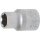 BGS technic Steckschlüssel-Einsatz Super Lock | Antrieb Innenvierkant 10 mm (3/8") | SW 9 mm