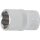 BGS technic Steckschlüssel-Einsatz Super Lock | Antrieb Innenvierkant 10 mm (3/8") | SW 13 mm