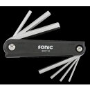 Sonic innen 6 Kantschlüssel, einklappbar, 7-tlg.