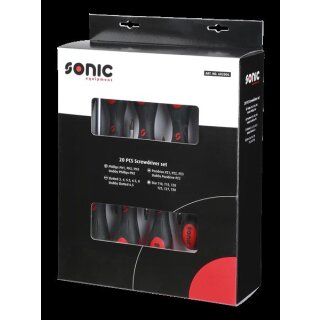 Sonic Schraubendreherset, Karton, 20-tlg.
