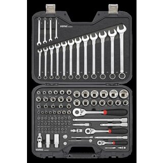 Sonic 1/4`` 3/8"& 1/2`` Nuss- und Bit-Satz im BMCS, 99-tlg.