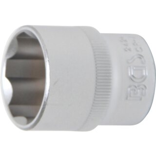 BGS technic Steckschlüssel-Einsatz Super Lock | Antrieb Innenvierkant 12,5 mm (1/2") | SW 24 mm