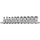 BGS technic Steckschlüssel-Einsatz-Satz Sechskant | Antrieb Innenvierkant 6,3 mm (1/4") | Zollgrößen | 11-tlg.