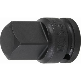 BGS technic Kraft-Steckschlüssel-Adapter | Innenvierkant 12,5 mm (1/2") - Außenvierkant 20 mm (3/4")