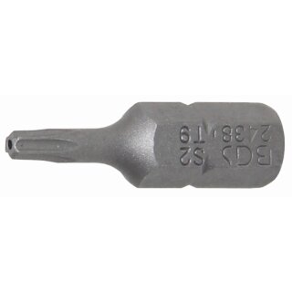 BGS technic Bit | Antrieb Außensechskant 6,3 mm (1/4") | T-Profil (für Torx) mit Bohrung T9