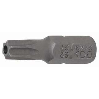 BGS technic Bit | Antrieb Außensechskant 6,3 mm (1/4") | T-Profil (für Torx) mit Bohrung T27