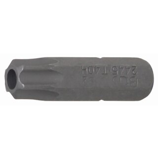 BGS technic Bit | Antrieb Außensechskant 6,3 mm (1/4") | T-Profil (für Torx) mit Bohrung T40