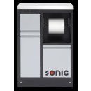 Sonic MSS 26 Abfall Schrank mit Edelstahl-Arbeitsplatte