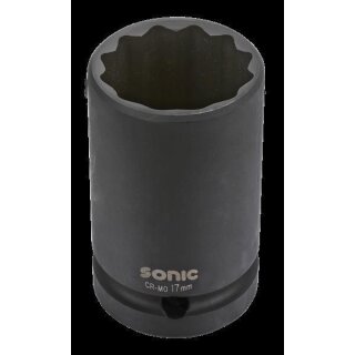 Sonic 1/2 Schlagschraub-Nuss, 12-kant, 17mm