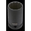 Sonic 1/2 Schlagschraub-Nuss, 12-kant, 18mm