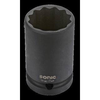 Sonic 1/2 Schlagschraub-Nuss, 12-kant, 19mm