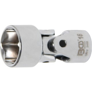 BGS technic Kardangelenk-Einsatz Sechskant | Antrieb Innenvierkant 10 mm (3/8") | SW 18 mm