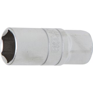 BGS technic Zündkerzen-Einsatz Sechskant | Antrieb Innenvierkant 12,5 mm (1/2") | SW 21 mm