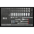 Sonic SFS 1/2 Nuss- und Bit-Set mit Ratsche 82-tlg.