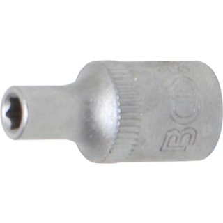 BGS technic Steckschlüssel-Einsatz Sechskant | Antrieb Innenvierkant 6,3 mm (1/4") | SW 3,5 mm