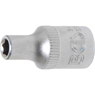 BGS technic Steckschlüssel-Einsatz Sechskant | Antrieb Innenvierkant 6,3 mm (1/4") | SW 4 mm