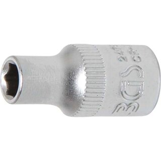 BGS technic Steckschlüssel-Einsatz Sechskant | Antrieb Innenvierkant 6,3 mm (1/4") | SW 5 mm