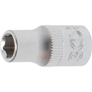 BGS technic Steckschlüssel-Einsatz Sechskant | Antrieb Innenvierkant 6,3 mm (1/4") | SW 6 mm